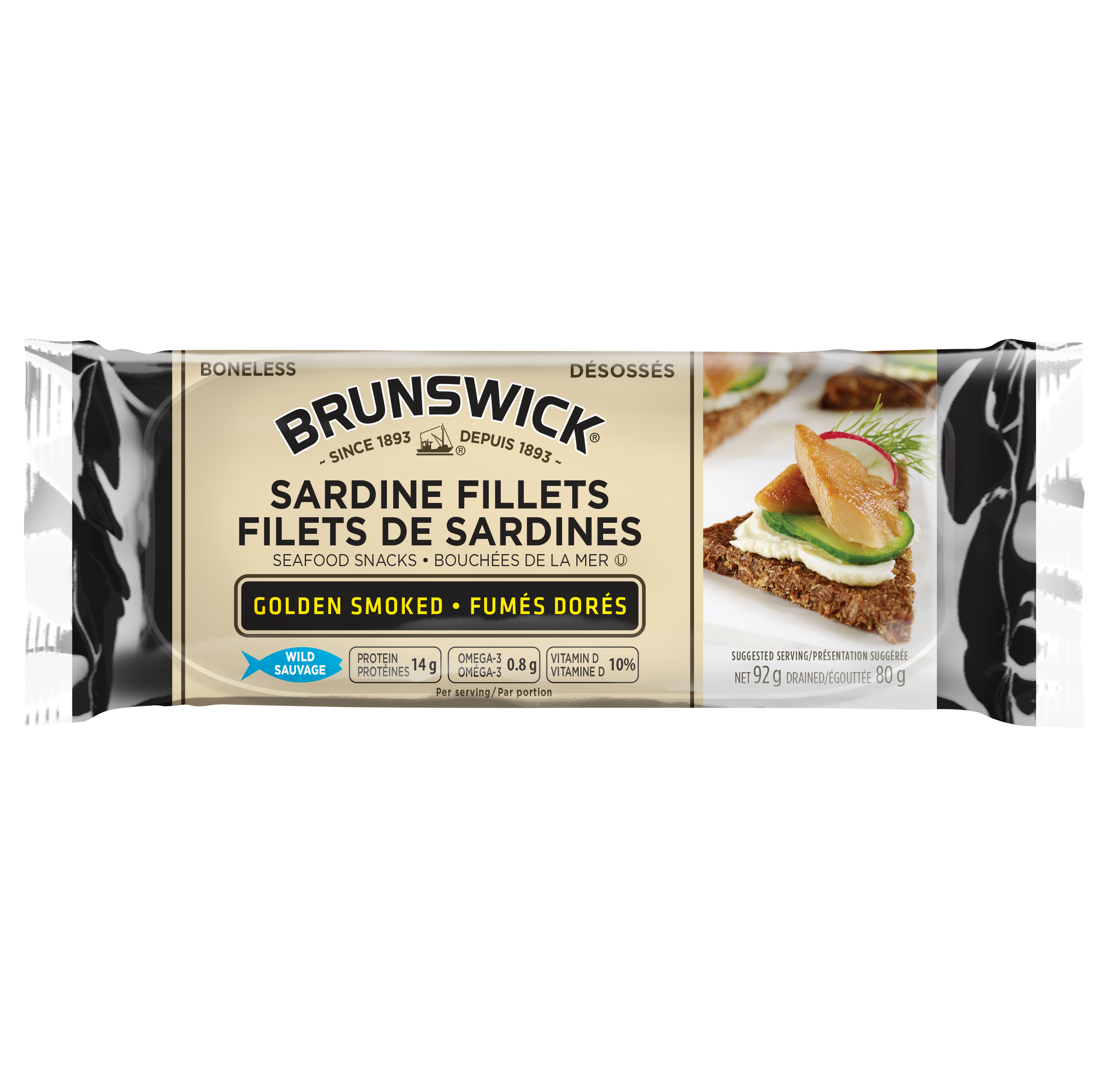 Sardine Fillets Seafood Snacks Golden Smoked