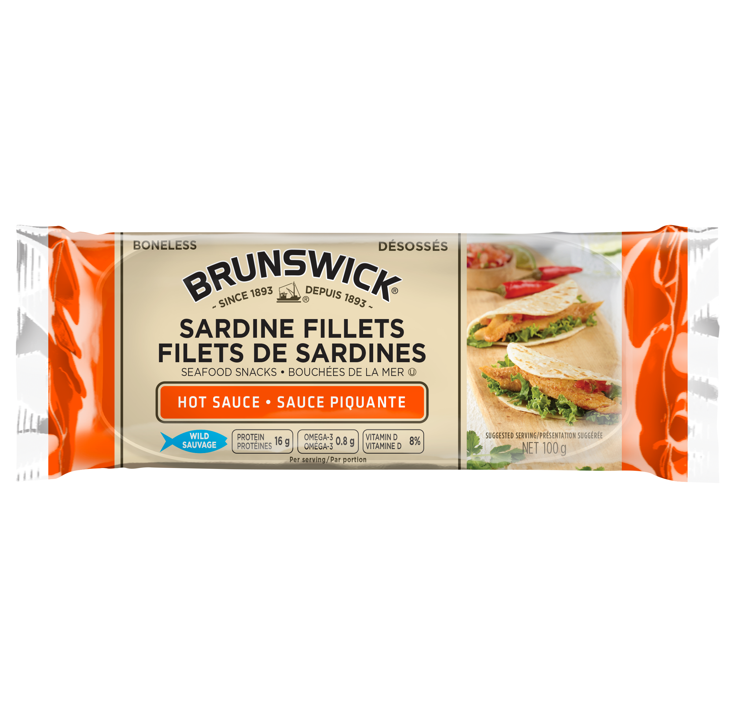 Sardine Fillets Seafood Snacks in Hot Sauce