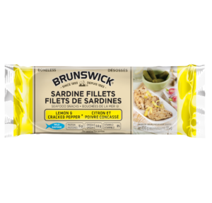 Sardine Fillets Seafood Snacks in Lemon & Cracked Pepper
